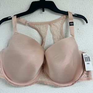 Paramour Carolina Seamless Plunge Bra 42G Nude NWT
